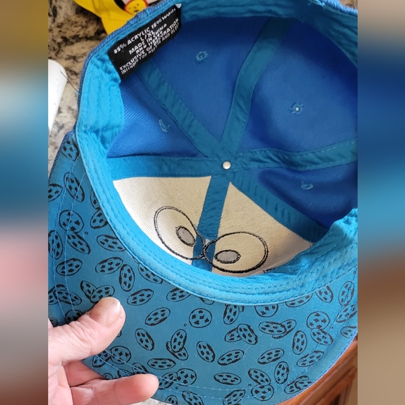 COOKIE MONSTER Sesame Street OFFICIAL BRAND NAME MERCH Fitted Baseball Style Hat - Picture 5 of 5